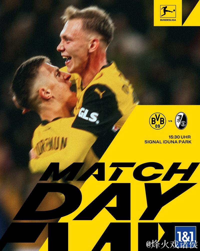 多特暂时1-0领先弗赖堡，本塞拜尼破门，丘库埃梅表现活跃。